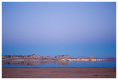 Lone Rock Beach at dusk