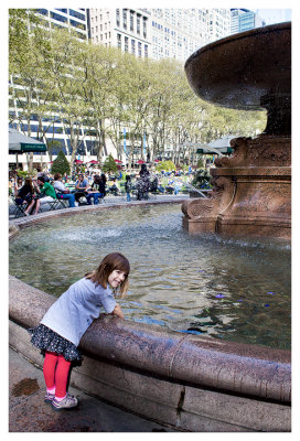 Fountain in Bryant Park