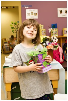 Norah with the seedling gift