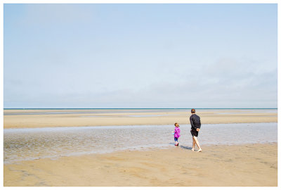 Steve and Norah head out on the tidal flats