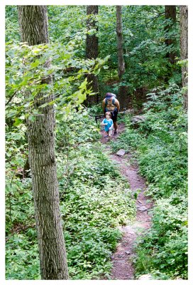 On the trail at Peekamoose