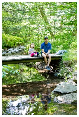 Taking a break on the Ashokan High Point trail