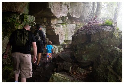 Making our way through the rocks