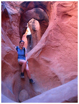 Kathy in Peekaboo Arch