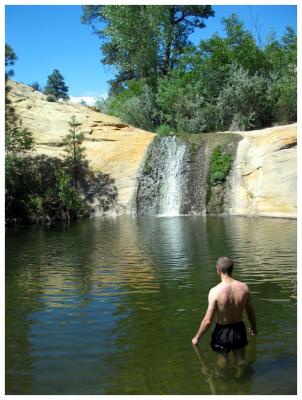 Steve in Calf Creek Pool