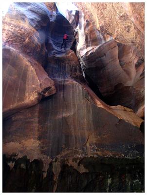 Kathy on the Final Rappel