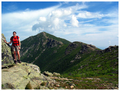 Kathy on Little Haystack