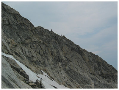 Climbers on Bucks SE Ridge
