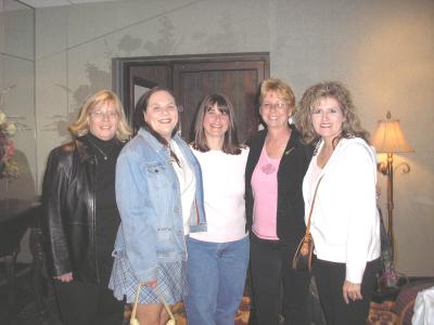 Stalking The Lobby:  Cathy, Stephanie, Mo, Nancy, Kristal [Photo From Kristal]