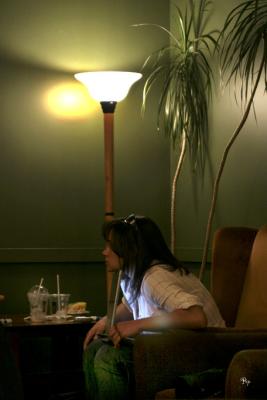Girl at the cafe