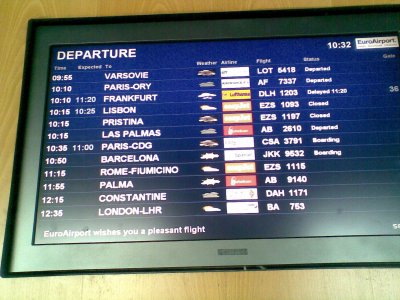 Basel - 70 mins delay