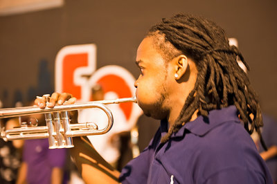 Blowing The Trumpet On Bourbon Street