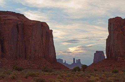 Monument Valley At Dusk