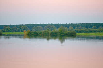 Pink Glow In The Sky And Below