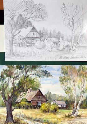 From Sketch To The Painting