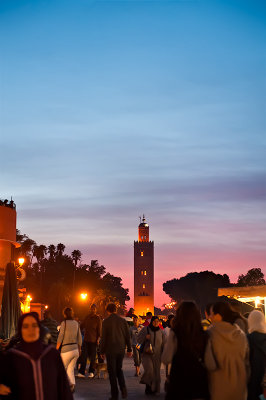 The Koutoubia Mosque At Sunset