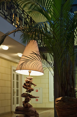 Lamp And Palm Leaves