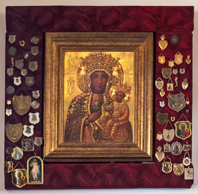Church In Tarnowka - The Icon And Votive Offerings