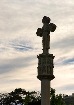 Old Cross In Pedralbes