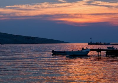 Boats In Sunset