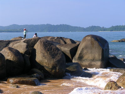 fishermen at Khao Lak beach