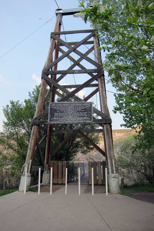 Star Coal Mine suspension bridge in AB