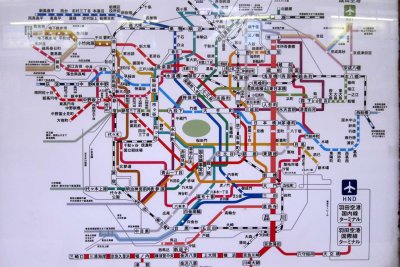 Tokyo train map