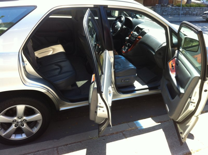 Passenger side doors open