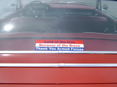 Favorite bumper sticker SUPPORT THE TROOPS