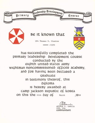 1988 Primary Leadership Development Course