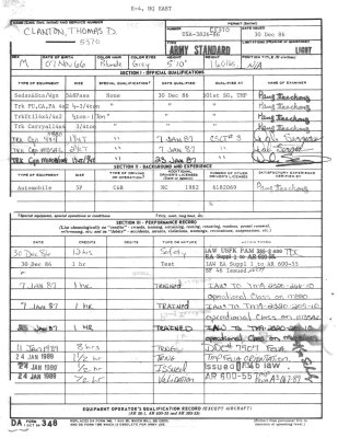 DA Form 348 page 005 military driver certification
