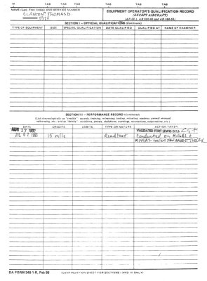 DA Form 348 page 007 military driver certification