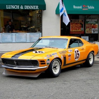 Vintage Boss 302 in downtown Monterey