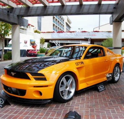 Mustang GT-R concept car in downtown Monterey