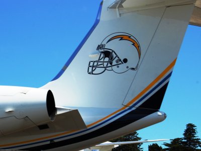 San Diego Chargers jet