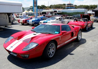 Ford GT with Stingray and Shelby GT350s