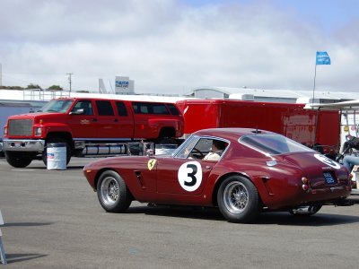 Vintage Ferrari with Big Red