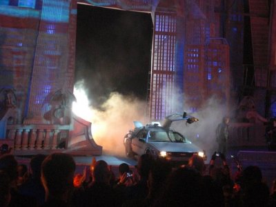 Spike TV award show featuring Michael J. Fox and his Delorean