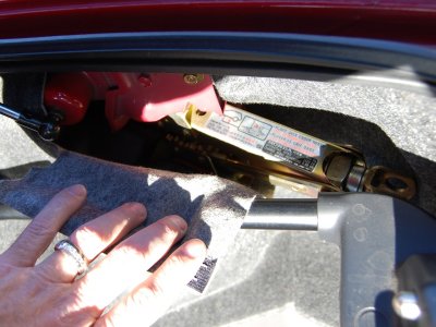 94 Honda Del Sol Si VTEC jack stored in trunk