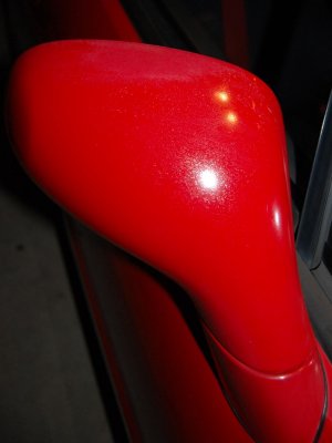 94 Honda Del Sol Si passenger side mirror clearcoat peeling