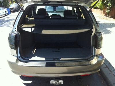 Rear hatch open