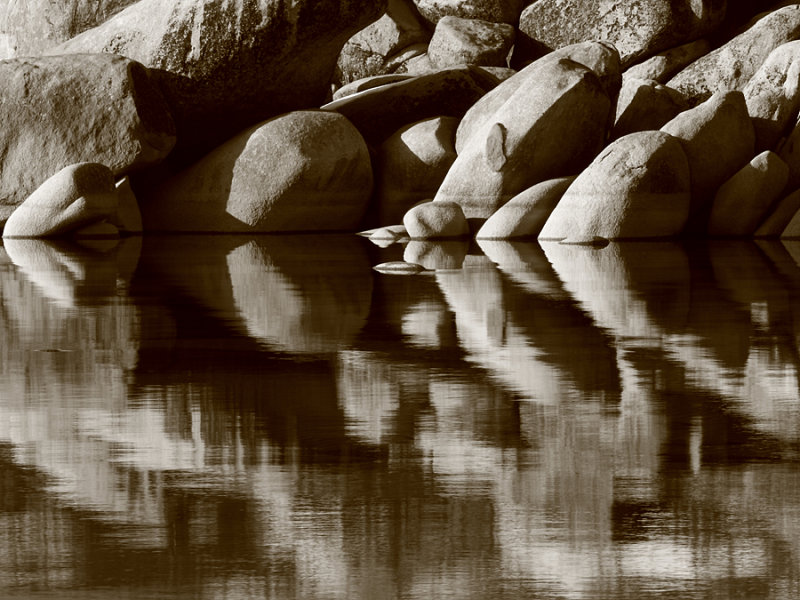 Reflection on the Rocks