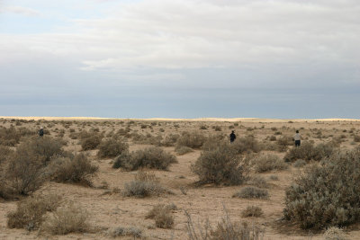 Landscape Algerian border road