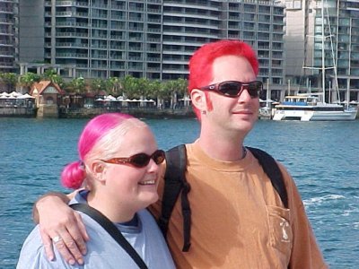 Wild hair and just married.jpg