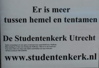 Utrecht, studentenkerk Utrecht, 2011