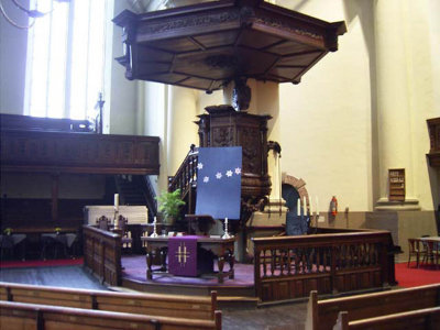 Groningen, Nieuwe Kerk Preekstoel [004], 2007