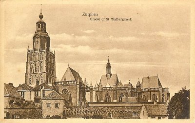Zutphen, Grote of St Walburgskerk, circa 1920.jpg
