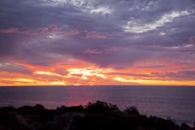 Sunset 9 Feb 2012 Mandurah Western Australia
