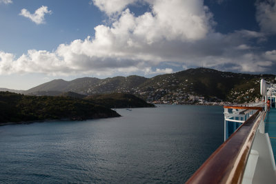 Crown Bay is off to the left