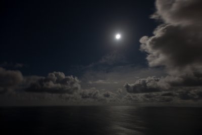 Moon on the Tasman Sea